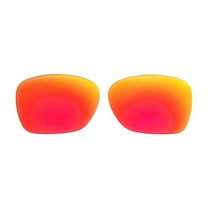 Walleva Fire Red Mirror Coated Polarized Replacement Lenses for Costa Del Mar Anaa Sunglasses