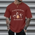 thumbnail image 4 of Haut à Manches Courtes Imprimé Thème Halloween pour Homme Col Rond Décontracté Graphique Feu Grande Taille Couleur Unie, 4 of 6