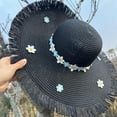 thumbnail image 3 of QASIEATN Classic Fit Sun Hats for Women New Women's Wide Brimmed Hat with Trim Summer Sun Hat Fall Fashion Accessories, 3 of 3