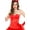 Red, variant on Music Legs 70599-RED-ML Corset with Lace Up Back & Side Zipper, Red - Medium & Large