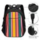 thumbnail image 3 of Easygdp Vertical Stripes Mochila para Laptop de Viaje con Puerto USB, Mochila para Laptop con Puerto de Carga USB para Mujeres y Hombres, 3 of 7