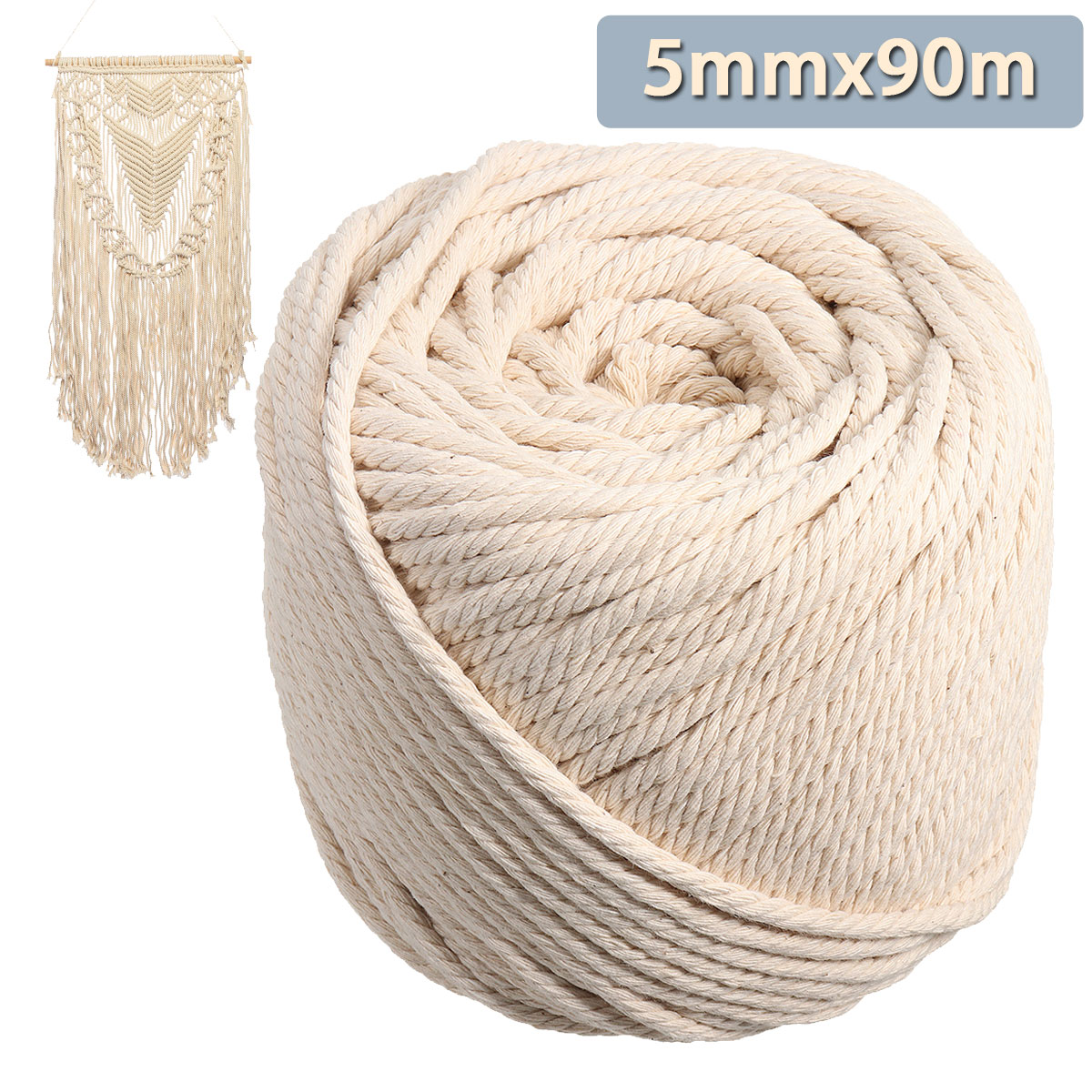 curtain cord/_ 1 meter 5 mm 3 ply purple and gold twist rope