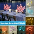 thumbnail image 2 of CAROOTU LED Lamp Rose Flower Tree Shape Battery Powered Decorative LED Table Lights Parties Xmas Wedding, 2 of 7