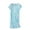 Blue, variant on Women'S Nightgowns Short Sleeve Polyester Round Neck Printing Cotton Nightdress Loose Mid-Length Soft Flowy Nightwear Trendy Style