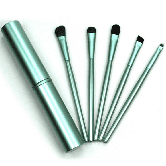 VOKE Boar round Hair Brush Combs And Brushes Boar Detail Brush Boar And Nylon Hair Brush Arm Seal Gloss 5Pcs Makeup Eye Eyeshadow Brush Brushes Cosmetic Set+Round Tube