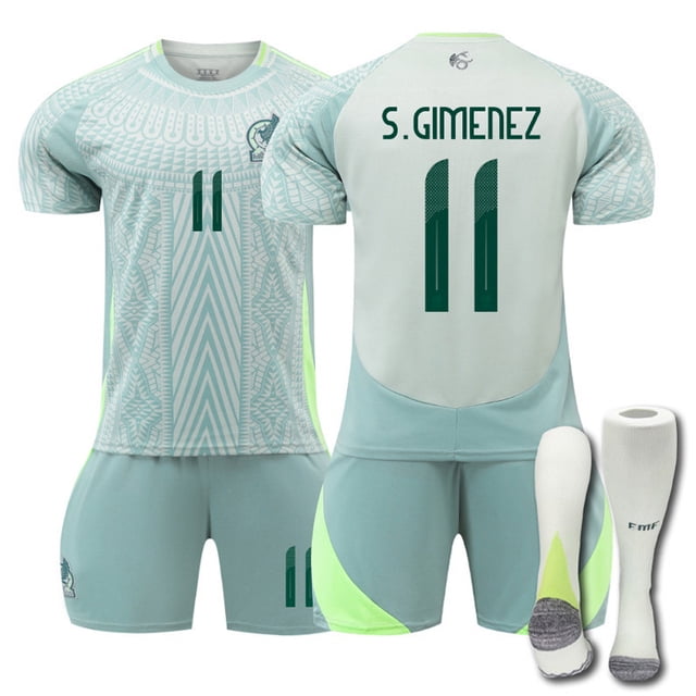 Uniformes de Futbol Infantil Uniformes de Futbol Mexico Uniformes de Entrenamiento de Futbol Visitante No. 11