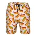 thumbnail image 3 of Goofa Hot Dog In Heart Printed Mens Swim Trunks Summer Quick Dry Short Beach Swimwear Bathing Suits-Medium, 3 of 6