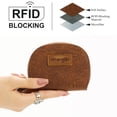 thumbnail image 6 of Wrangler Floral Tooling Small Keychain Wallet for Women RFID Blocking Credit Card Holder and Coin Purse, Brown, 6 of 7