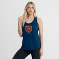 thumbnail image 4 of Women's Fanatics Navy Chicago Bears Iron Fan Tank Top, 4 of 5