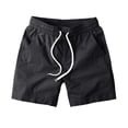 thumbnail image 6 of Fgvctg Mens Casual Shorts Elastic Waist Stretch Cargo Short Soft Summer Travel Classic Fit Workout Shorts Plus Size Waistband Drawstring Pants with Pockets,Black,XL, 6 of 6