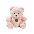 thumbnail image 2 of Pink 11.8 Inch Pink Bear Plush Toy Cute Short Plush Stuffed Animal With Wooden Board For Kids Soothing Sleep, 2 of 6