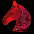 thumbnail image 4 of 3D Horse Night Light Table Desk Optical Illusion Lamps 16 Color Changing Lights LED Table Lamp Xmas Home Love Birthday Children Kids Decor Toy Gift, 4 of 7