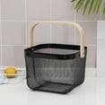 thumbnail image 5 of Fruit Colander Metal Material Comfortable Portable Handle Wear Resistant Practical Vegetable Drain Basket for Kitchen, 5 of 5