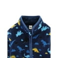 thumbnail image 3 of WIBACKER Toddler Kids Polar Fleece Warm Jacket Baby Boys Autumn Winter Zip Coat Stand Collar Outerwear - Dinosaur, 3 of 7