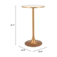 thumbnail image 2 of Bite Bar Table Beige & Gold Bar Table, Modern Style, Faux Terrazzo MDF round shape tabletop, Steel, Indoor Bar, 2 of 2