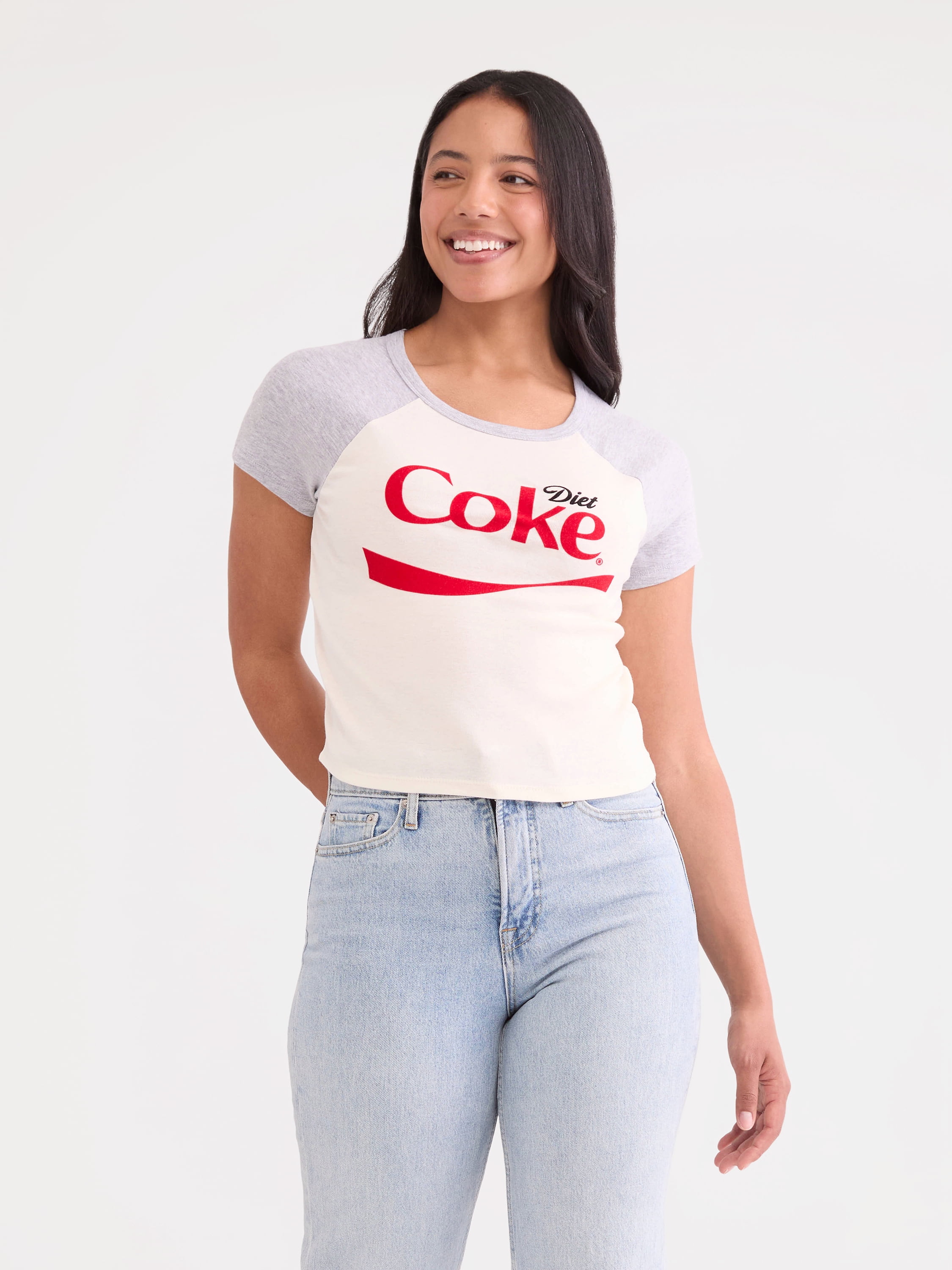 Diet Coke Women's Graphic Baby Tee, Sizes XXS-XXL - Walmart.com