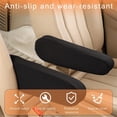thumbnail image 4 of NOGIS 2 Pcs Car Front Seat Armrest Covers, Cloth Fabric Armrest Protectors, Direct Replacement Center Console Lid Armrest Cover Skin, Universal Accessories for Car, SUV, Truck and Van (Black), 4 of 7