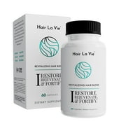 Hair La Vie Revitalizing Blend Hair Vitamins with Biotin, Collagen and Saw Palmetto for Fast Hair Growth for Women and Men