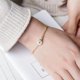 thumbnail image 4 of Pulsera de jade blanco Nature's Peace con diseño de bambú anillo abierto collar de aleación, 4 of 5
