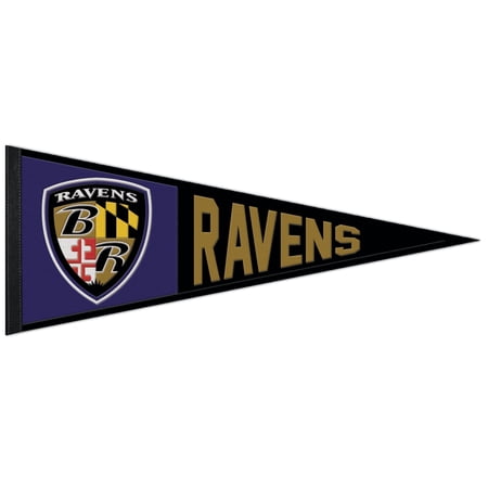 WinCraft Baltimore Ravens 13 x 32 Retro Logo Pennant