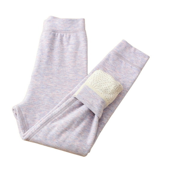 YTDSCS Toddler Boys Girls Thermal Pants for Kids Fleece Lined Leggings Fall Winter Padded Warm Tights for 4-13 Years Old