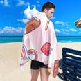 thumbnail image 5 of Coolnut Sweet Ice Beach Towel, Fast Drying Extra Large Sand Free Lightweight Beach Towel Blanket for Swimming,Camping,Picnic,Yoga Gym Sports,30"x60", 5 of 6