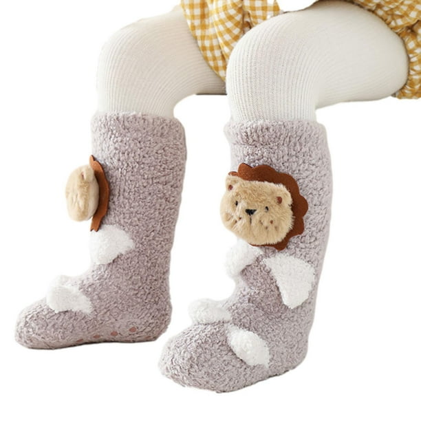 Calcetines Para Niños Y Niñas, Calcetines De Invierno Para Bebés, Calcetines Hasta La Rodilla, Calcetines Para Bebés, Calcetín Cálido De Lana Odeerbi LM103-4779