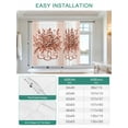 thumbnail image 6 of Eucalyptus Brown Tie Up Curtains for Windows 45 Inch Length Balloon Curtains Kitchen Adjustable Balloon Window Shade Stripes Bottle Flower Cactus Plant Tie Up Valance Bathroom Curtain Window 52"x45", 6 of 6