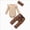 A124-Beige, variant on Gibobby Infant Baby Girls Clothes 0 3 6 9 12 18 24Months Girls One-Piece Bodysuit Solid Color Newborn Girls Long Sleeve Crew Neck Romper(0-3 Months,Beige)
