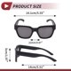 thumbnail image 4 of 1 juego de gafas de motocicleta anti-reflejo Tri-Acetato de celulosa PC UV400 gafas de sol para deportes al aire libre motocross bicicleta de tierra ATV lente negra marco negro, 4 of 6