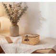 thumbnail image 4 of FGTHBF-Handwoven Wicker Basket with Lid Desk Organizer for Remote Control Key Glass Coffee Color Seagrass Box for Decoration, Caramel Color 3.5" x 3.5" x 2", 4 of 4