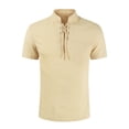 thumbnail image 1 of pstuiky camisetas para hombre, Camisa informal de manga corta con cuello alto y cómoda para hombre camisas casuales para hombre xxl, 1 of 2