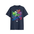 thumbnail image 4 of Super Mario Galaxy, Men's & Big Men's Graphic Tee, Wahooo, Sizes S-3XL, 4 of 5