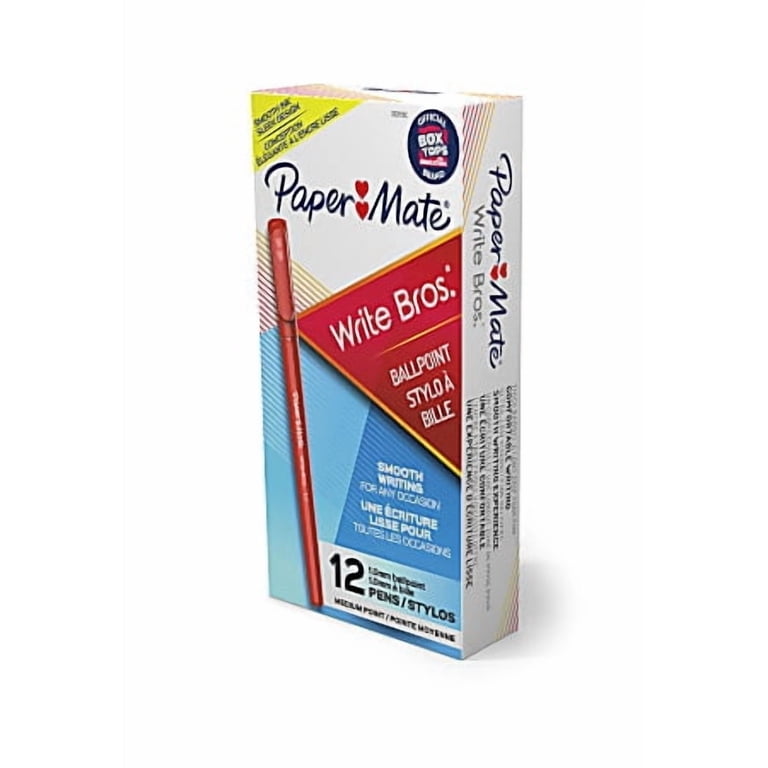 Paper Mate Write Bros. Ballpoint Pens, Red, 12 Count photo 1