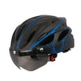 thumbnail image 5 of Jooan for Men Women with Safety Led Back Light Detachable Magnetic Goggles for Visor Mountain & Road Adjustable Adult Cycling Helmets, Black Blue, 5 of 7