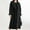 Black, variant on Babysbule 2023 Womens Winter Coats Women's Solid Color Lapel Pocket Button Long Woolen Coat Jacket Cardigan Jacket