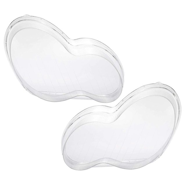 2 Pcs Car Front Headlight Headlamp Lens Cover PC Shell for W203 2001-2007 2038203161 2038201159