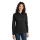 thumbnail image 1 of Camisa de sarga con manga enrollada resistente a las manchas para mujer de Port Authority®. L649 Negro S Autoridad Portuaria L649, 1 of 1
