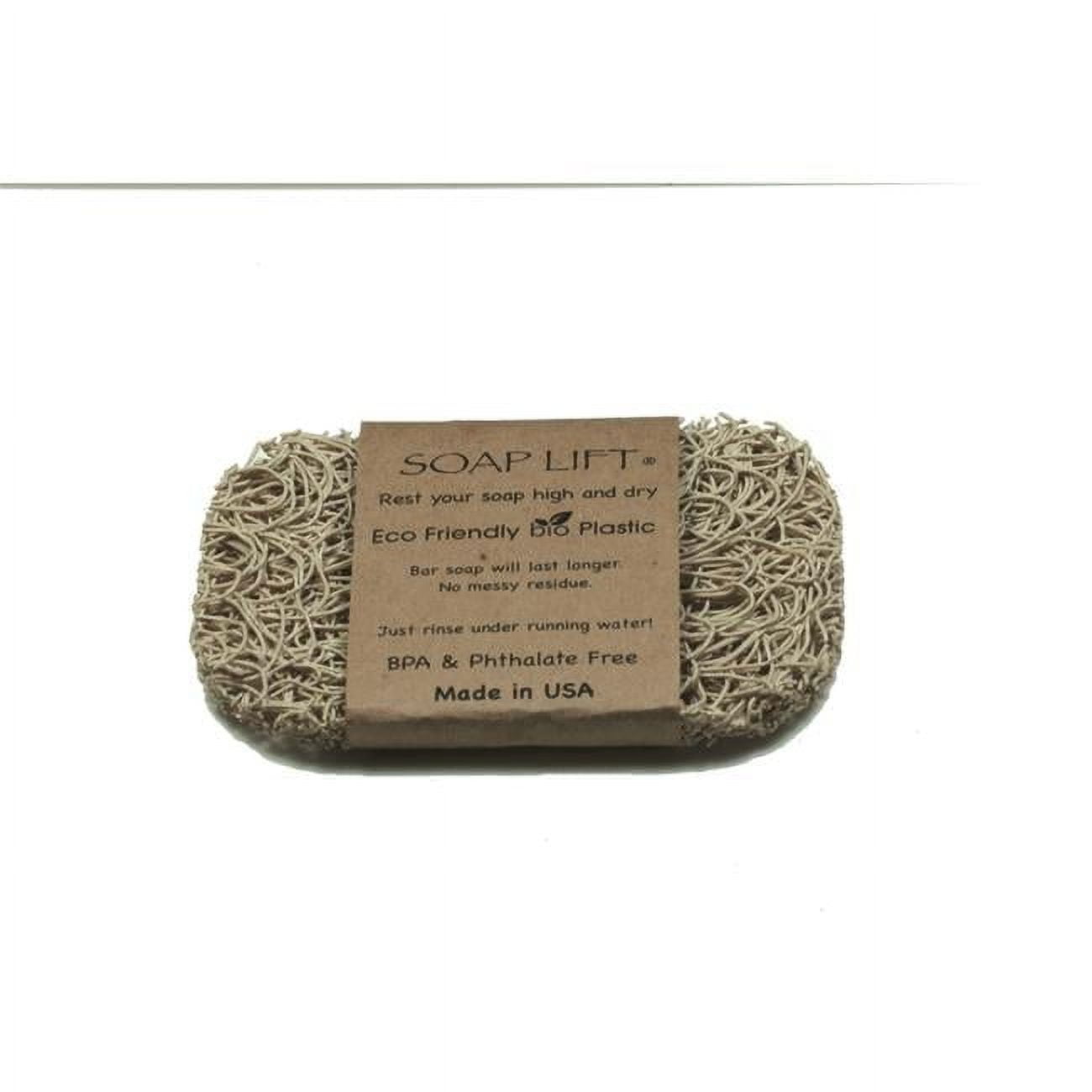 0.25 x 4.5 x 3 in. Bio Plastic Bar Soap Saver - Bone