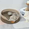 thumbnail image 5 of Woven Pet Bed All Season Cat Bed Handmade Rattan Pet Mat Small Dog Bed Scratching Pad Pet Sleeping Mat Multi-functional Pet Bed, 5 of 5
