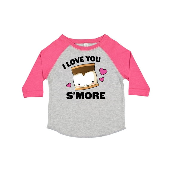 Inktastic Valentines Day I Love You S'more with Pink Hearts Boys or Girls Toddler T-Shirt