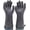 Gray, variant on Liquid Silicone Oven Gloves, Liquid Silicone Gloves, Waterproof, Food-Grade Heat-Resistant Mitts with Nylon Liner, for Cooking, Baking & Grilling (Grey,M)