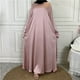 thumbnail image 3 of Maxi Vestido De Mujer Musulmana Maxi vestido de mujer árabe Dubai Turquía Musulmane Satén Hijab Vestido Bata (Rosa XXL) Kuymtek para Mujer Rosa T L, 3 of 6