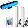 thumbnail image 1 of Barra de luz LED RGB de 2 piezas, tira de LED horizontal/vertical multicolor colorida, 1 of 8