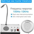 thumbnail image 6 of CJC Intercom Dual-Way System, Dual-Way Intercommunication Microphone, Bank/Office/Store/Hospital/Security Company/Station Counter Window Intercom Speaker System, 6 of 11