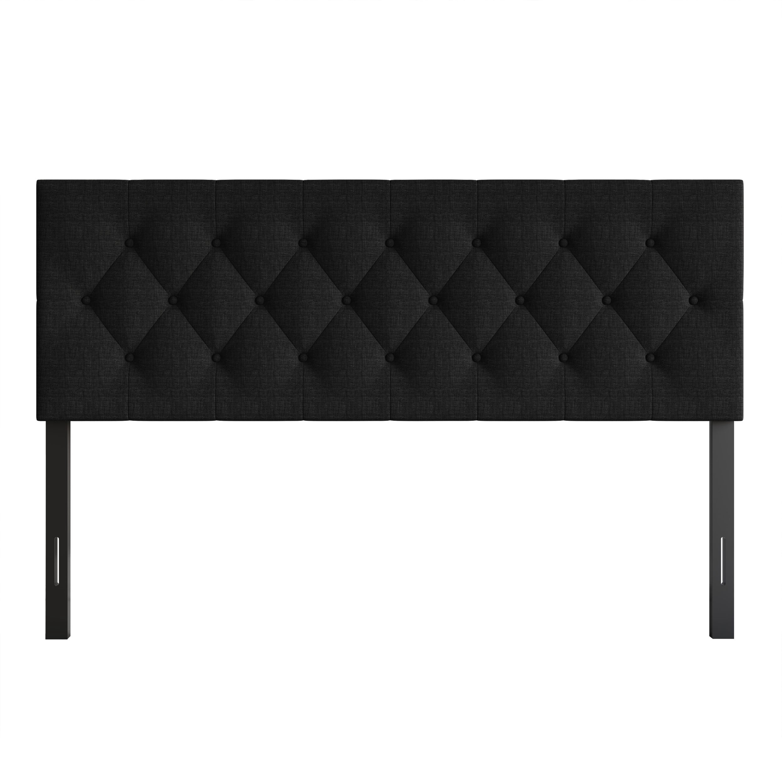 Home Design Gunnison Linen Upholstered Headboard with Button Tufted Design