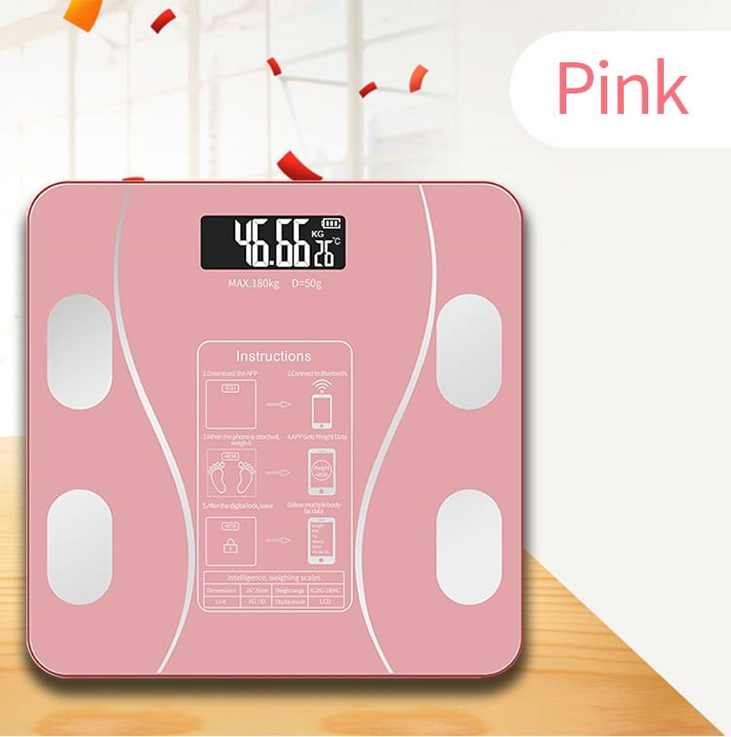 Báscula corporal con Bluetooth, báscula de baño, báscula de peso ...