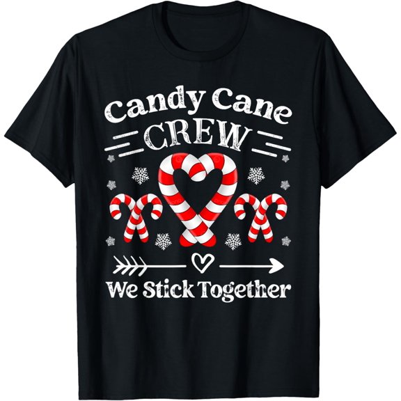 Candy Cane Crew Family Matching Christmas Xmas T-Shirt