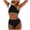 Black, variant on Yammkia Womens Drawstring Tummy Control Swimsuits Bikini Sets for Women Bathing Suit for Women Best Bathing Suits Women(Brown,M)