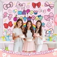 thumbnail image 2 of Lazo kawaii rosa para decoración de fiesta, feliz cumpleaños, 2 of 7